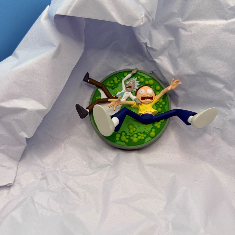 Hallmark Keepsake Rick‎ & Morty The Vat of Acid Christmas Tree Ornament 2024 NEW